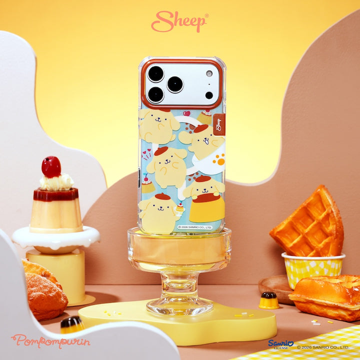 pompompurin iphone magsafe case เคส ไอโฟน ปอมปอมปูริน ลิขสิทธิ์แท้ sanrio สีเหลือง ฟ้า ลายน่ารัก ซานริโอ้ 17 pro max
