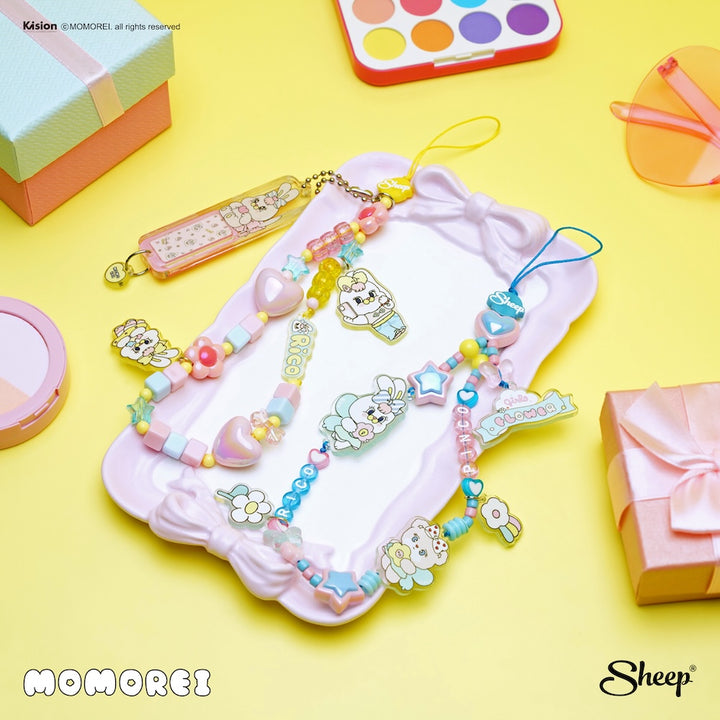 accessories momorei charm แต่งเคส charm สายคล้องมือ ห้อยโทรศัพท์ สีพาสเทล