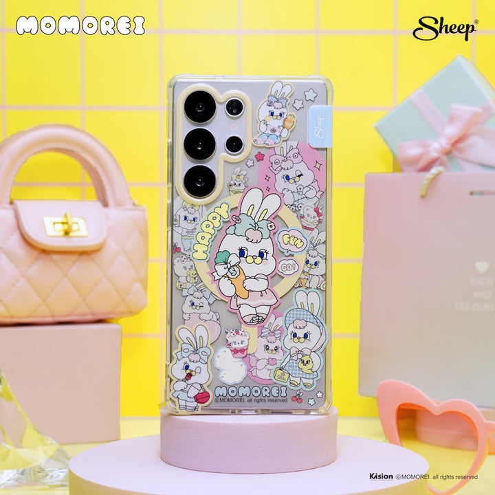 rico samsung magsafe โมโมเรอิ สีพาสเทล momorei rico เคสซัมซุง แม่เหล็ก ลายน่ารัก กันกระแทก