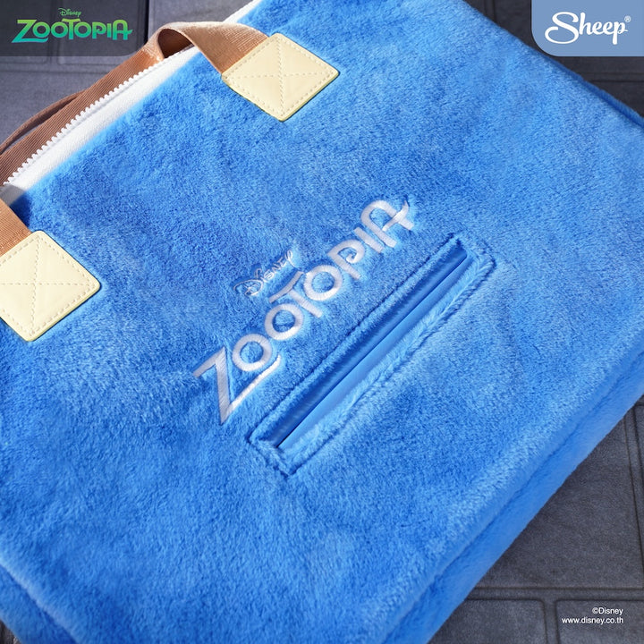 macbook sleeve zootopia กระเป๋าใส่คอม ซูโทเปีย มีช่องใส่การ์ด สีน้ำเงิน