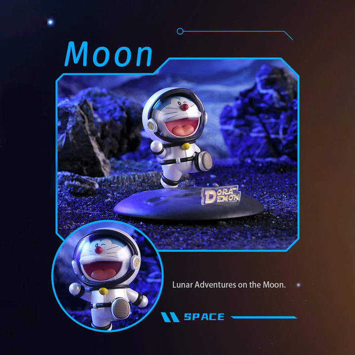 phone stand blind box โดเรม่อน นักบินอวกาศ พระจันทร์ กล่องสุ่ม ที่ตั้งมือถือ rock doraemon moon