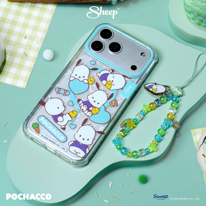 pochacco iphone magsafe case canvas เคส ไอโฟน โปเชโกะ ลิขสิทธิ์แท้ sanrio สีเขียว ลายน่ารัก ซานริโอ้ กันกระแทก