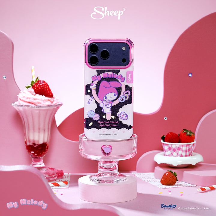 เคส ไอโฟน มายเมโลดี้ ลายน่ารัก my melody iphone case magsafe ลิขสิทธิ์แท้ sanrio สีชมพู ซานริโอ้ 17 18 pro max