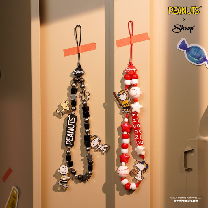 Accessories Snoopy ลิขสิทธิ์แท้ ของใช้คู่เคส สายคล้องมือสนูปปี้ Charm Peanuts ของใช้คู่เคส