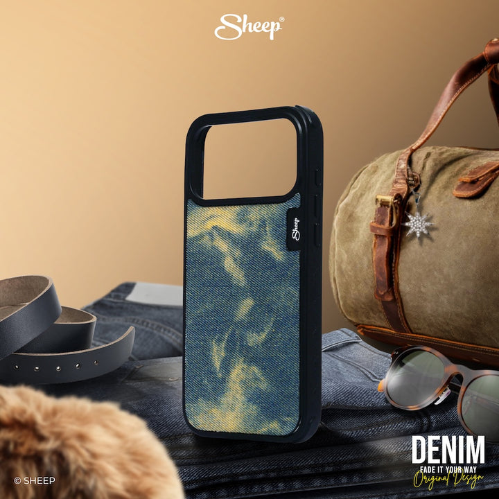 ไอโฟน เคส case iPhone 17 Pro Max ยีนส์ Jeans ถอดได้ magsafe แม่เหล็ก สี ฟ้า เดนิม Denim แถมฟรี keychain พวงกุญแจ