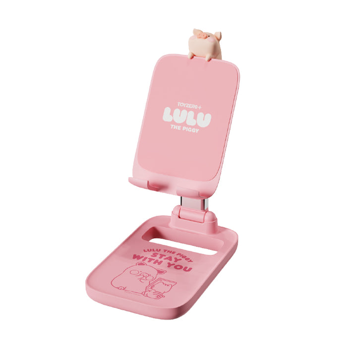 rock ขาตั้งมือถือ lulu the piggy phone stand หมู ลูลู่ สีชมพู ปรับได้