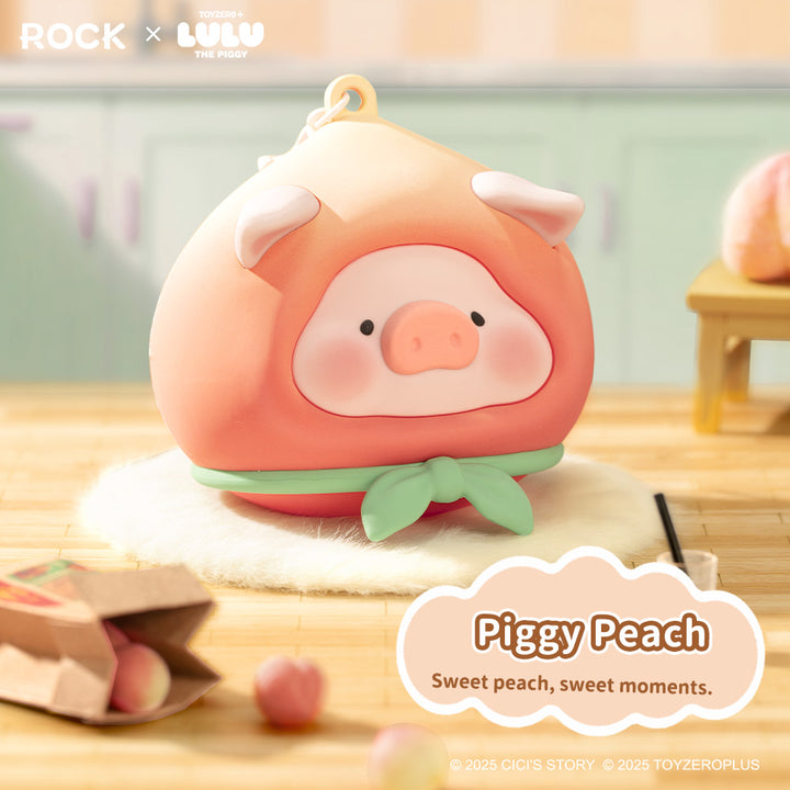 rock earphone bag หมู ลูลู่ มีตะขอห้อย lulu the piggy กระเป๋าใส่หูฟัง airpods