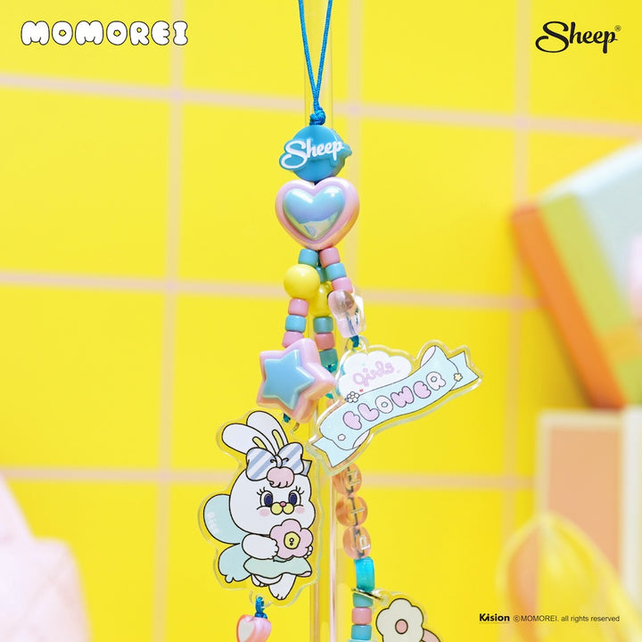 โมโมเรอิ เกาหลี สายห้อยโทรศัพท์ momorei สีพาสเทล สายแข็งแรง ชมพู พาสเทล