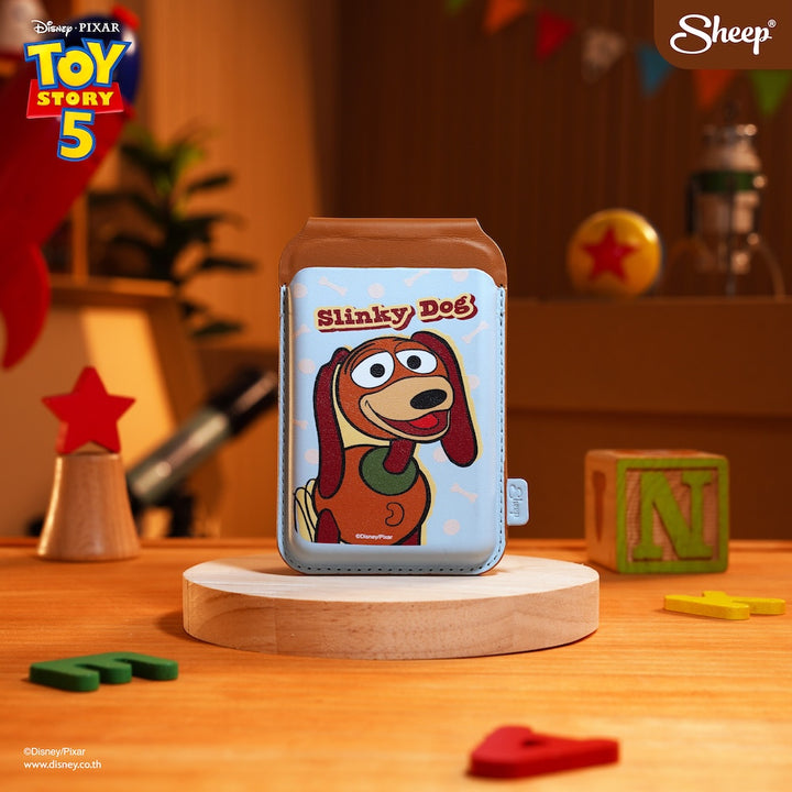 Phone wallet stand slinky Toy Story 5 ลิขสิทธิ์แท้ ดิสนีย์ Disney MagSafe ที่ใส่บัตร แปะมือถือ ของสะสม ทอย สตอรี่ ตั้งได้