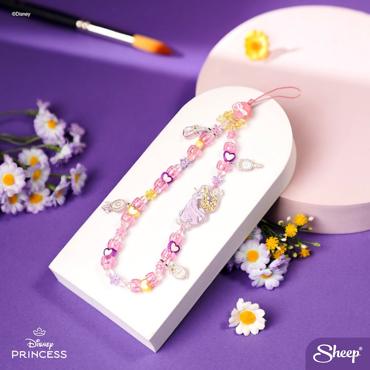 สายคล้องมือถือน่ารัก ๆ Charm ห้อยโทรศัพท์ลูกปัด Rapunzel Disney ราพันเซล
