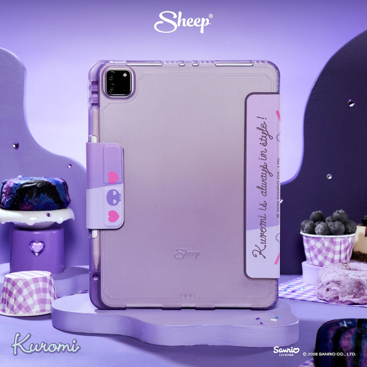 เคสไอแพด kuromi สีม่วง ดำ ipad case คุโรมิ ซานริโอ้ ลิขสิทธิ์แท้ sanrio กันกระแทก น้ำหนักเบา พกง่าย