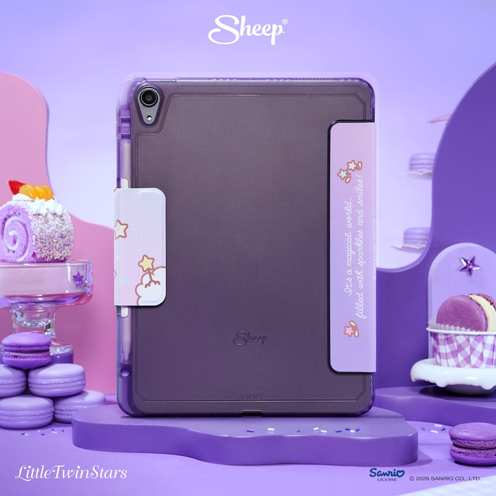 little twin stars ipad case เคสไอแพด ลิตเติ้ลทวินสตาร์ ซานริโอ้ สีม่วง พาสเทล ลิขสิทธิ์แท้ sanrio กันกระแทก พกง่าย น้ำหนักเบา