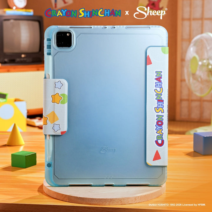 เคสไอแพด ipad case crayon shinchan ลิขสิทธิ์แท้ กันกระแทก น้ำหนักเบา พกง่าย เครยอน ชินจัง สีเขียว ฟ้า