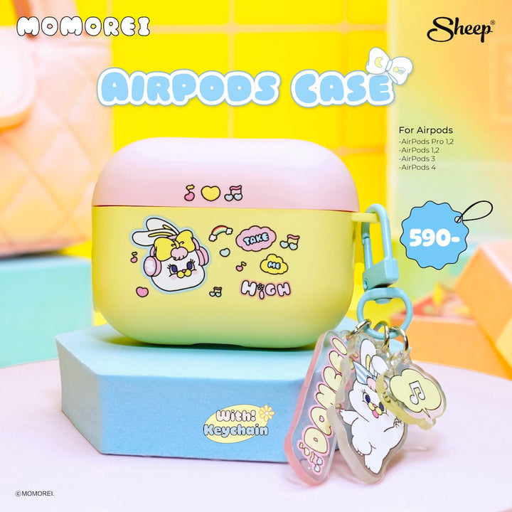 momorei เคสแอร์พอด สีพาสเทล ลิขสิทธิ์แท้ accessories คิ้ว น่ารัก airpods case โมโมเรอิ