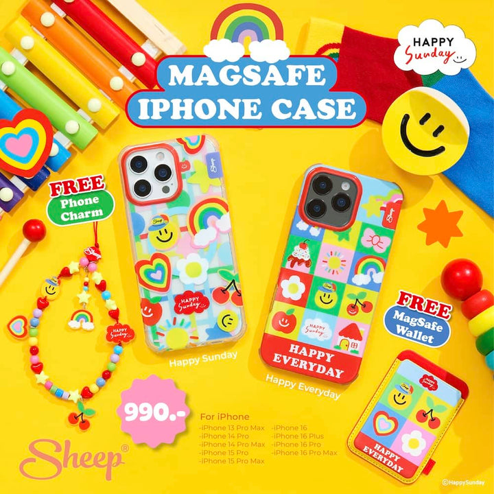 เคสไอโฟน Happy Sunday Wallet Happy Sunday iPhone Magsafe happy sunday