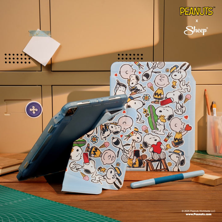 iPad Case Charlie Brown แถมปลอกปากกา Snoopy เคส iPad Pro ipad case peanuts