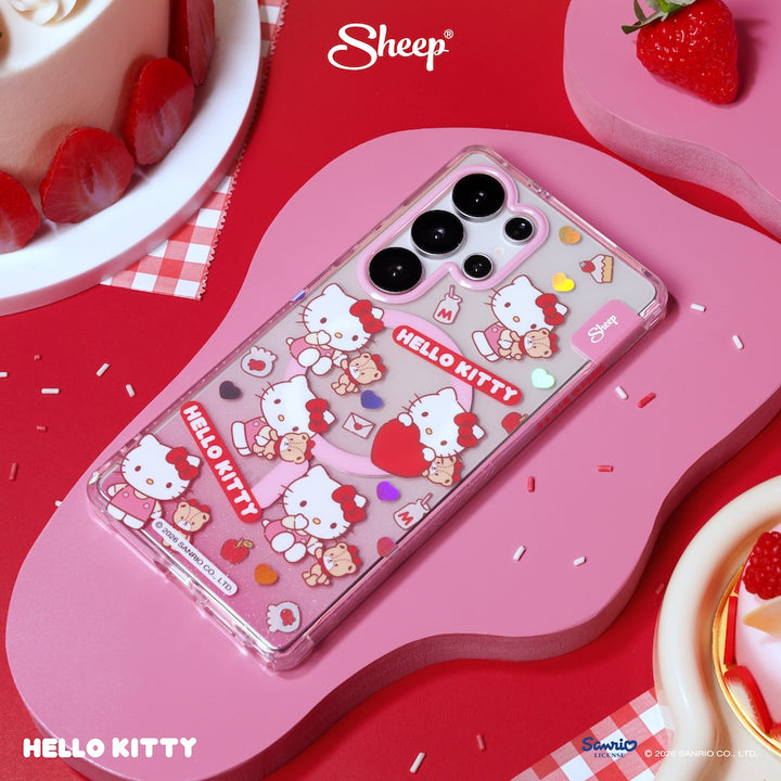 เคสคิตตี้ ซัมซุง hello kitty sketch case samsung สีแดง ชมพู ลิขสิทธิ์แท้ sanrio ซานริโอ้ ลายน่ารัก กันกระแทก