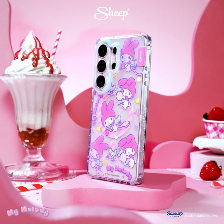 my melody samsung magsafe case เคส ซัมซุง มายเมโลดี้ ลิขสิทธิ์แท้ sanrio สีชมพู ลายน่ารัก ซานริโอ้ กันกระแทก s25 s26 ultra