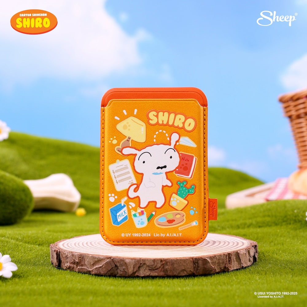 กระเป๋าเงิน แม่เหล็กดูดแน่น Magsafe Wallet Shiro สีส้ม แม่เหล็กแน่น