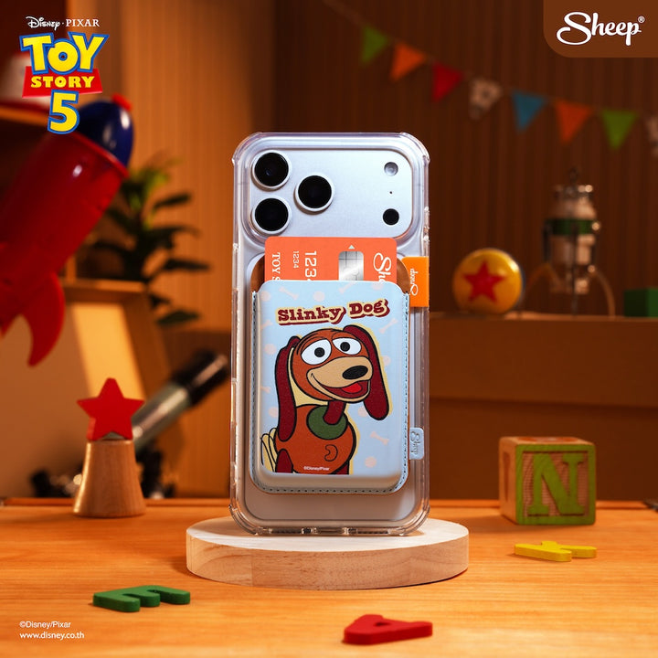 slinky Toy Story 5 ตั้งได้ ลิขสิทธิ์แท้ ดิสนีย์ Disney MagSafe Phone wallet stand ที่ใส่บัตร แปะมือถือ เคส case ทอย สตอรี่
