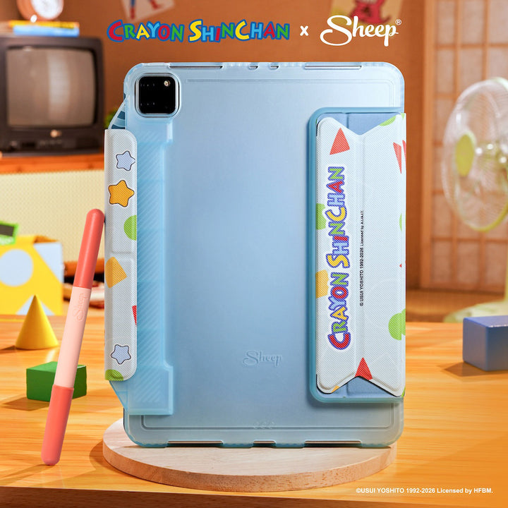 เคสไอแพด Sheep People Crayon Shinchan ชินจัง ช่องเก็บปากกา