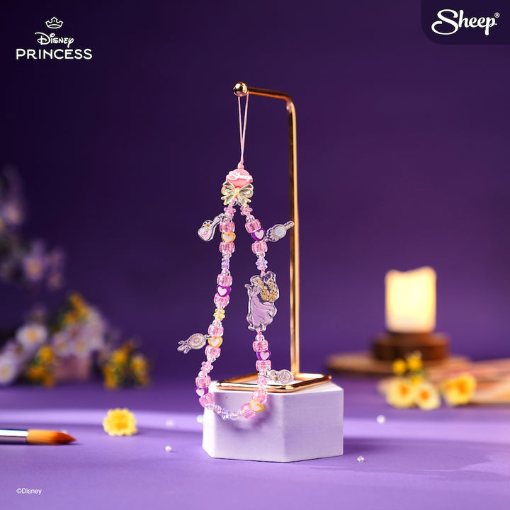 สายคล้องโทรศัพท์น่ารัก ๆ Charm ห้อยมือถือลูกปัด Rapunzel Disney ราพันเซล