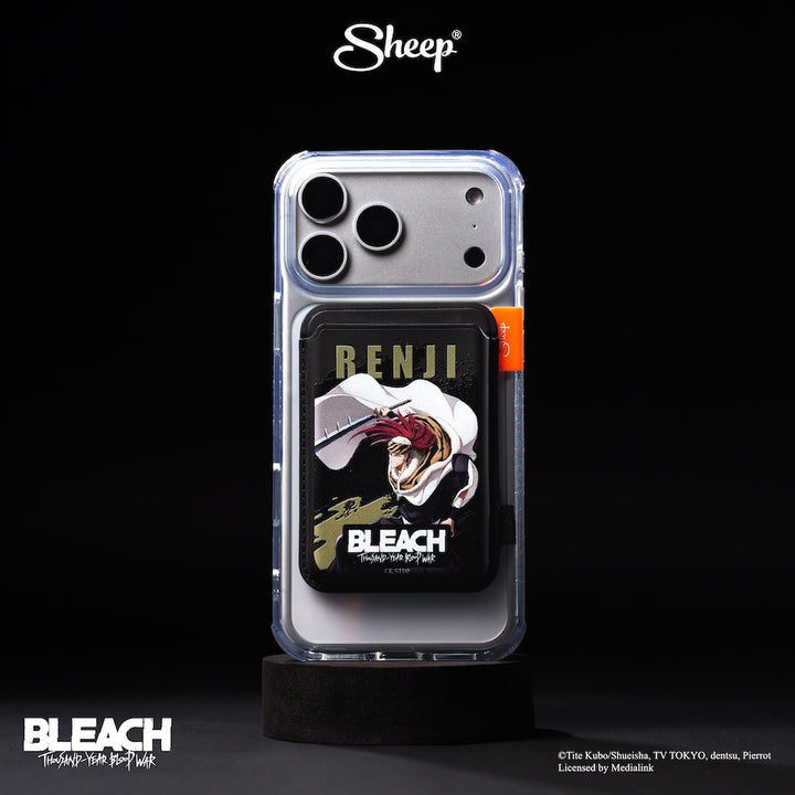 phone wallet bleach บลีช เทพมรณะ ss8 เคสใส่บัตร สีดำ อาบาราอิ เร็นจิ สงครามเลือดพันปี ที่ใส่บัตร แปะมือถือ card holder
