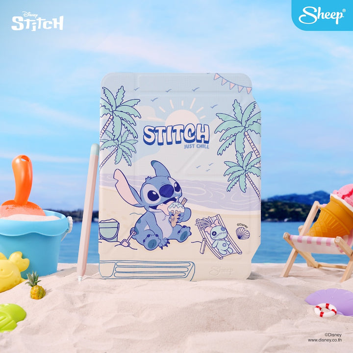 เคสไอแพด สติทช์ ตั้งแนวตั้งได้ เคส ลายการ์ตูน Stitch เคสไอแพด กันงอ