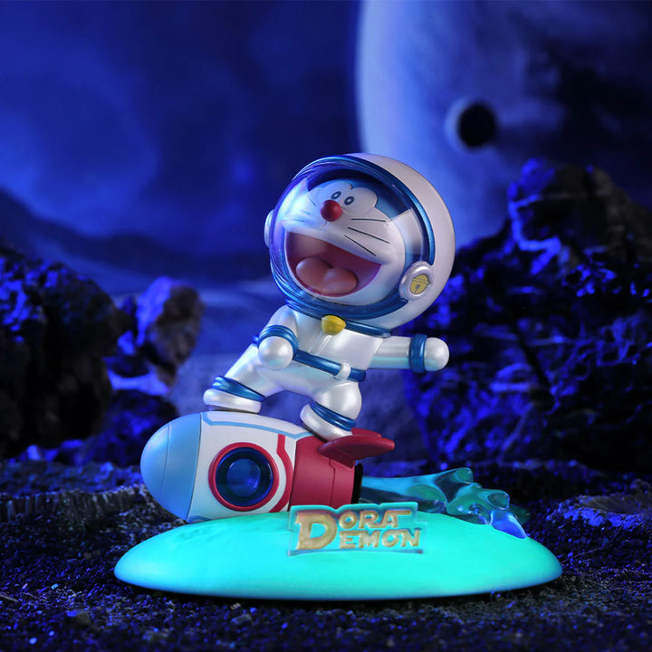 กล่องสุ่ม โดราเอม่อน ที่ตั้งมือถือ โดเรม่อน นักบินอวกาศ rock doraemon phone stand blind box