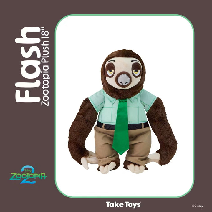 zootopia 2 ตุ๊กตา ซูโทเปีย disney flash ซูโทเปีย แฟลช สลอธ take toys ดิสนีย์ plush