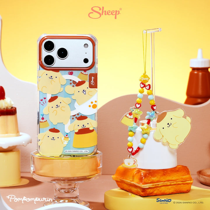 เคส ปอมปอมปุริน ไอโฟน pompompurin case iphone magsafe สีเหลือง ฟ้า ลิขสิทธิ์แท้ sanrio ซานริโอ้ ลายน่ารัก