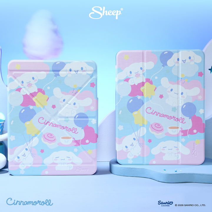 cinnamoroll ipad case เคสไอแพด ซินนามอนโรล ซานริโอ้ สีฟ้า ชมพู ลิขสิทธิ์แท้ sanrio กันกระแทก น้ำหนักเบา พกง่าย