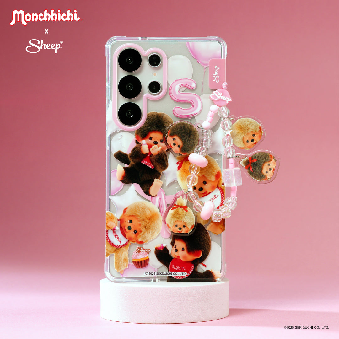 เคส ซัมซุง สีชมพู samsung magsafe case ม่อนชิชิ monchhichi beige สีเบจ ทอง มอนชิชิ sheep canvas