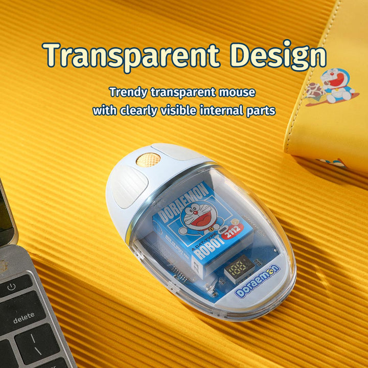 เม้าส์ ไร้สาย Wireless Mouse Gaming โดเรม่อน Rock Doraemon โดราเอม่อน