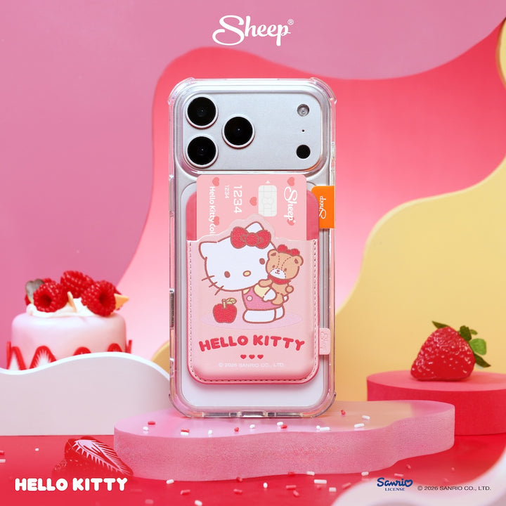 เคสใส่บัตร hello kitty คิตตี้ สีแดง ชมพู sheep phone wallet magsafe accessories ลิขสิทธิ์แท้ ใช้คู่เคส sanrio ซานริโอ้