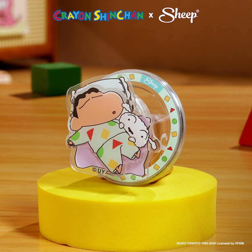 ชินจัง Crayon Shinchan ลิขสิทธิ์แท้ MagSafe ที่แปะมือถือ ดีไซน์ Pajamas ใช้คู่เคส MagSafe Phone Grip สีเขียว