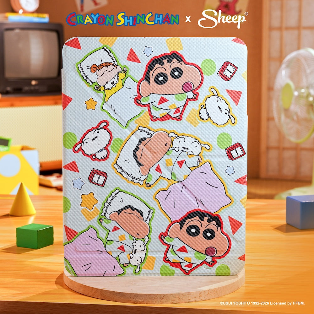 crayon shinchan ipad case เครยอน ชินจัง หมา ชิโร่ shiro ฮิมาวาริ himawari เคสไอแพด กันกระแทก น้ำหนักเบา พกง่าย ลิขสิทธิ์แท้