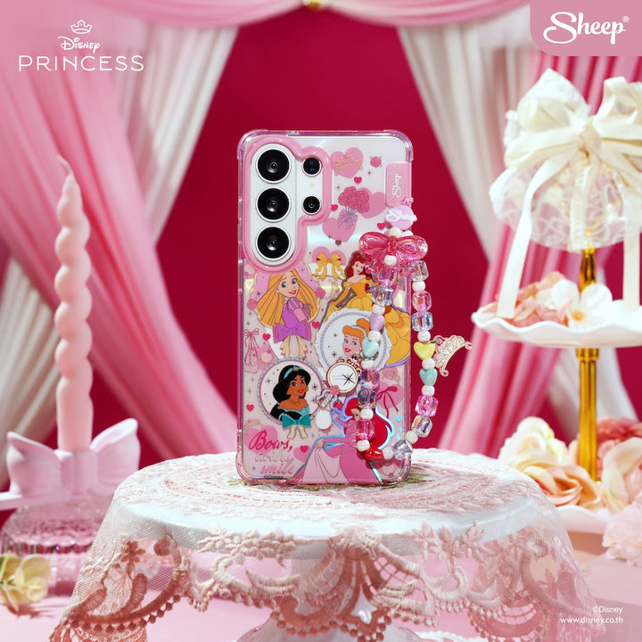 เคส ซัมซุง disney princess เจ้าหญิงดิสนีย์ ariel cinderella belle jasmine rapunzel samsung s25 s26 ultra แถม keychain โบว์