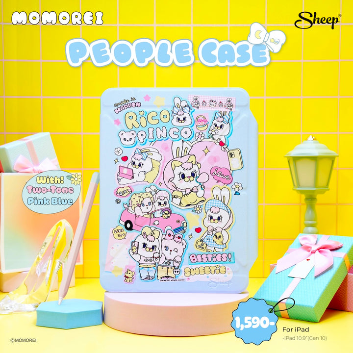 ipad case momorei เคสไอแพด โมโมเรอิ สีพาสเทล ริโค่ กระต่าย น่ารัก