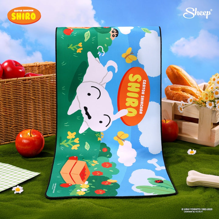 Mousepad Shiro แผ่นรองเม้าส์ ชิโร่ ครบเซทชินจัง อุปกรณ์เสริมวางคอมแบบยาว