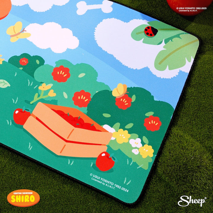 Mousepad Shiro ครบเซทชินจัง พร้อมส่ง อุปกรณ์เสริมวางคอมแบบยาว ลิขสิทธิ์แท้