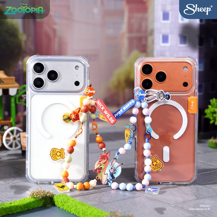 สายห้อยมือถือ ลูกปัด นิค จูดี้ คู่จิ้น ซูโทเปีย zootopia nick &amp; judy charm ถอดสลับได้ ลิขสิทธิ์แท้ ดิสนีย์