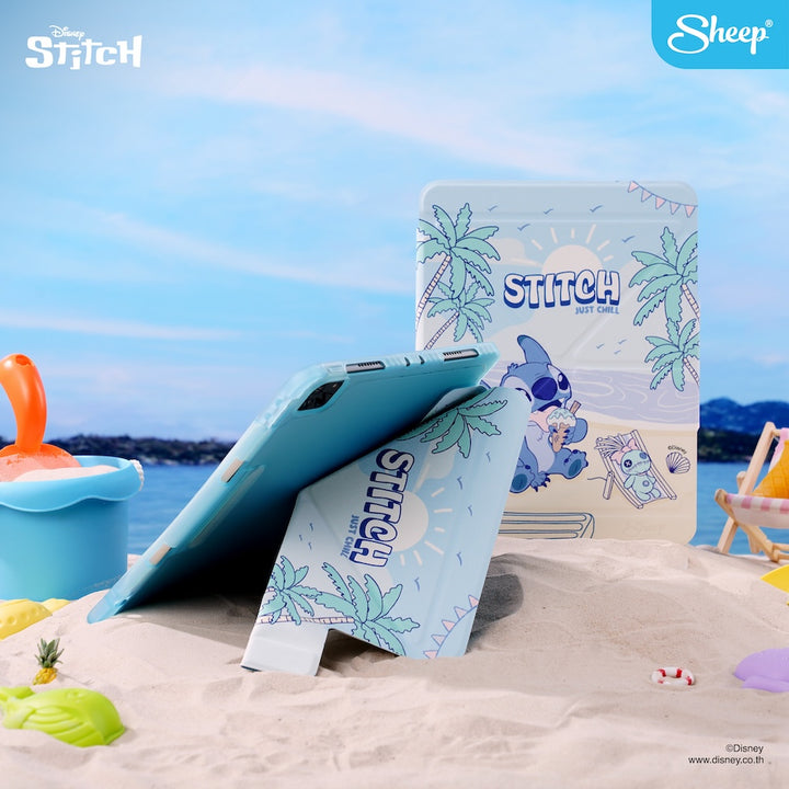 iPad stitch กันกระแทก เคส ลายการ์ตูน Stitch พร้อมช่องใส่ปากกา