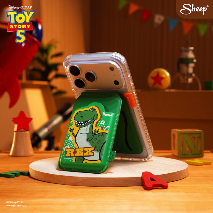 Toy Story 5 ลิขสิทธิ์แท้ ดิสนีย์ Disney MagSafe Phone wallet stand ที่ใส่บัตร แปะ มือถือ เคส case ของสะสม ทอย สตอรี่ ตั้งได้