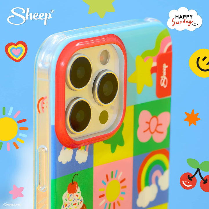 เคสใส iPhone Happy Sunday เคสน่ารักกันกระแทก เคสมีของแถม