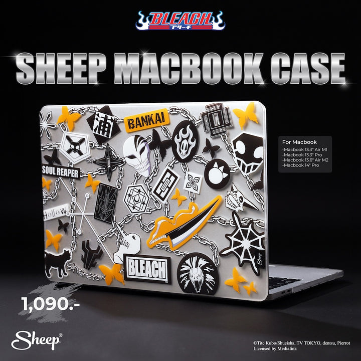 เคส แมคบุ๊ค case macbook air pro BLEACH บลีช เทพมรณะ ลิขสิทธิ์แท้ Ichigo อิจิโกะ ลายเท่ ๆ กันรอย นิ้วมือ ขีดข่วน กันกระแทก