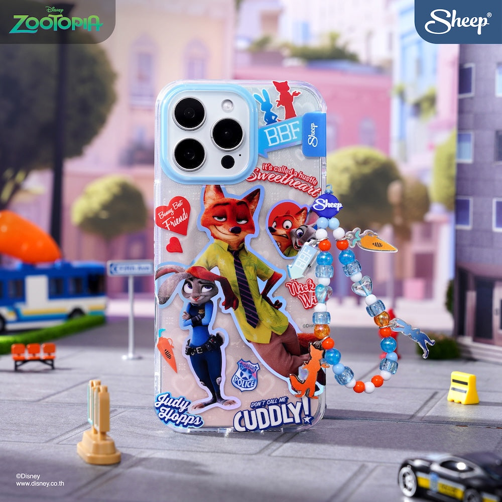 iPhone case zootopia เคสไอโฟน นิค จูดี้ ซูโทเปีย ลายคู่จิ้น nick &amp; judy แถม สายห้อยมือถือ