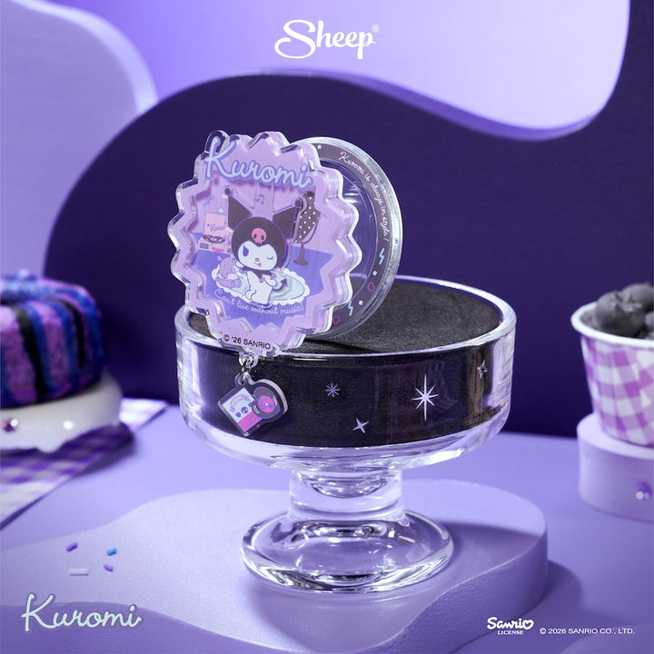 kuromi phone accessories ใช้คู่เคส sanrio ที่แปะมือถือ magsafe คุโรมิ ซานริโอ้ สีม่วง ลิขสิทธิ์แท้ แกว่ง เล่นได้ griptok