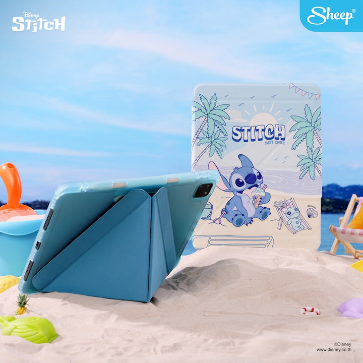 เคส ลายการ์ตูน Stitch พร้อมช่องใส่ปากกา iPad stitch เคสไอแพด นักศึกษา