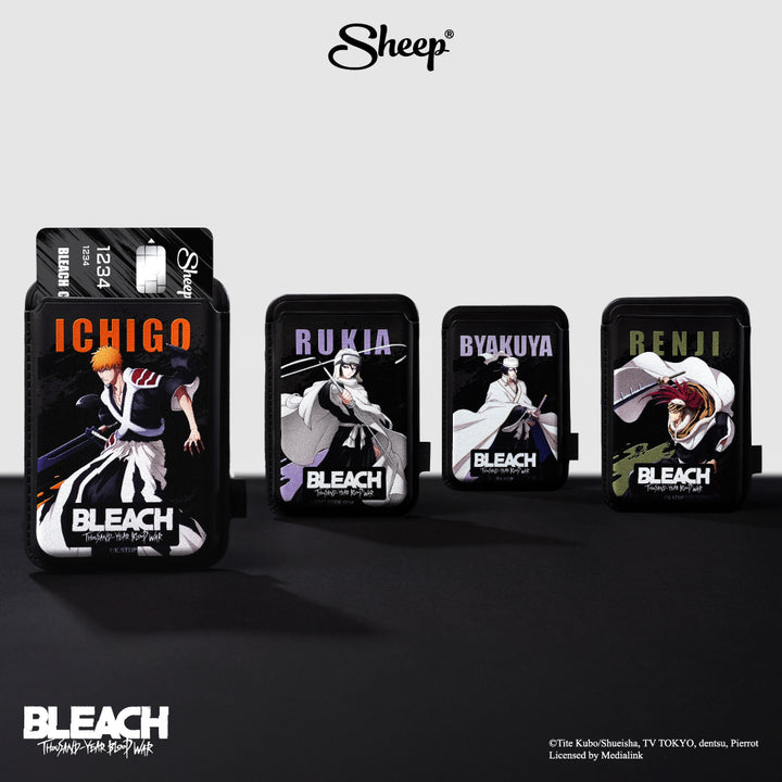 เคสใส่บัตร bleach บลีช เทพมรณะ ss8 phone wallet สีดำ card holder ที่ใส่บัตร แปะมือถือ accessories สงครามเลือดพันปี